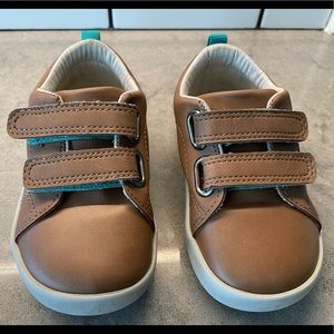Ten Little leather original mocha brown toddler shoes